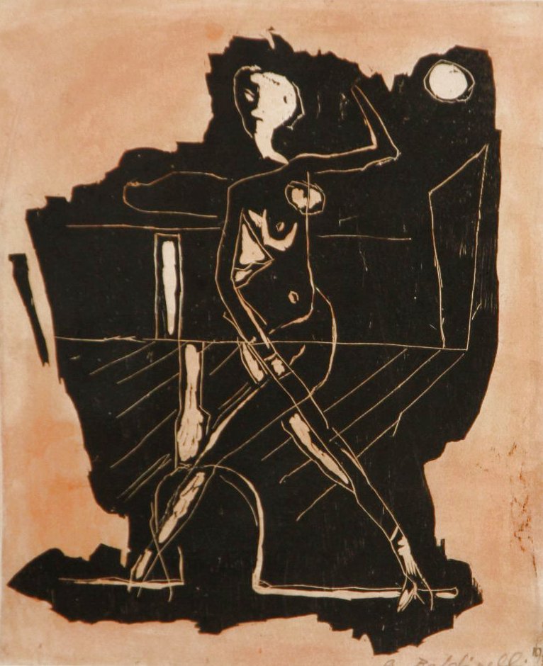 Armando Baldinelli - Woodcut Monotype